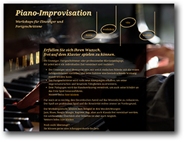 Internet-Auftritt des Kalvierpädagogen Norbert Ewald aus Gelsenkirchen: www.piano-improvisation.de